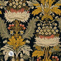 Atlanta Fabrics Elmstone Hall Persimmon Fabric | Atlanta Fabrics