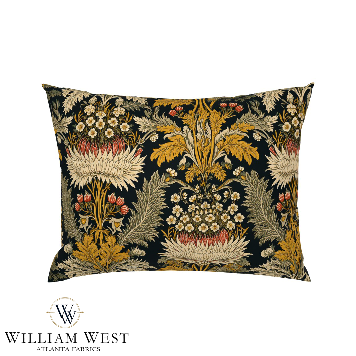 Atlanta Fabrics Elmstone Hall Persimmon Fabric | Atlanta Fabrics