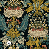 Atlanta Fabrics Elmstone Hall Teal Fabric | Atlanta Fabrics