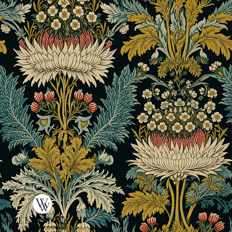 Atlanta Fabrics Elmstone Hall Teal Fabric | Atlanta Fabrics