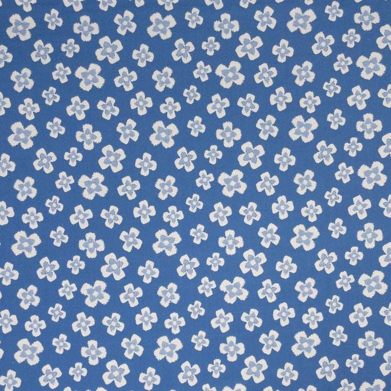 STOUT FANCIFUL 1 FRENCHBLUE Fabric | Atlanta Fabrics