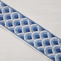 MagFabrics FANNY EMB TAPE BLUES  | Atlanta Fabrics