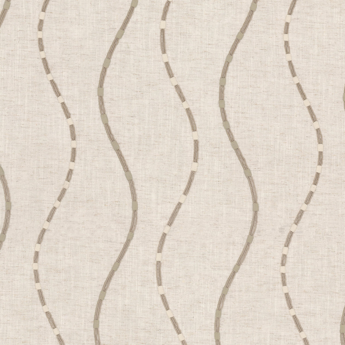 STOUT FLOCKED 2 LINEN Fabric | Atlanta Fabrics