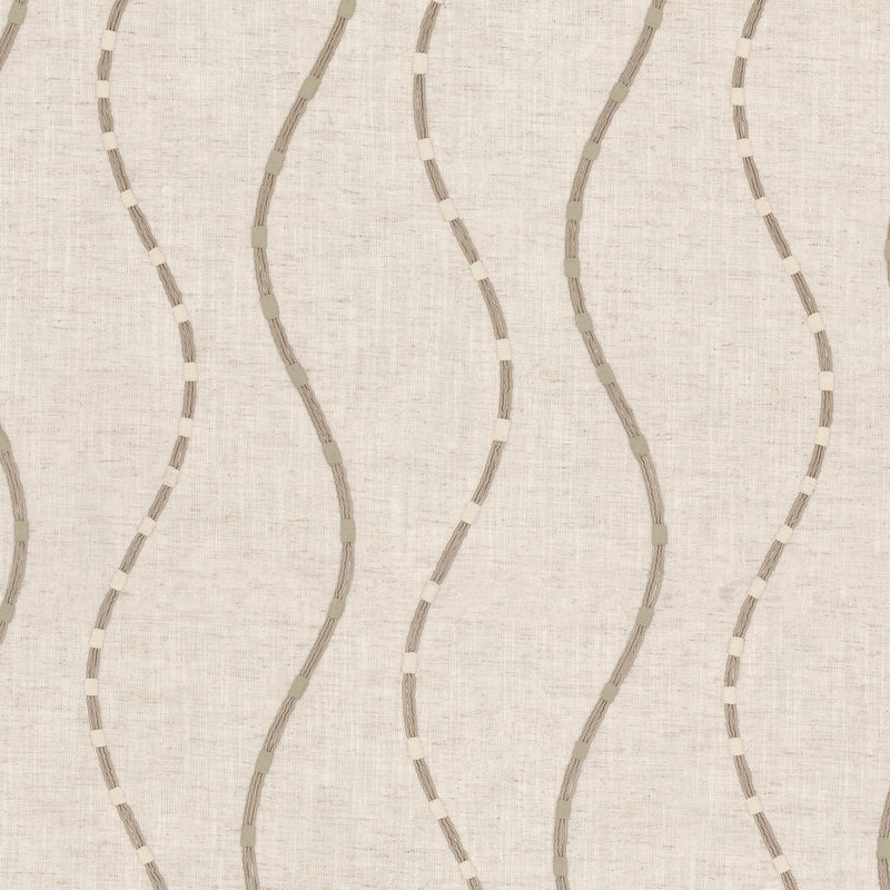STOUT FLOCKED 2 LINEN Fabric | Atlanta Fabrics
