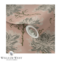 Faded Garden Reverie Blush Wallpaper