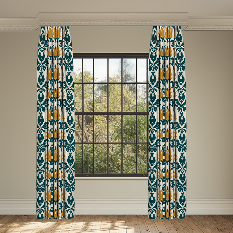 Findlay Charleston Green Made to Measure Curtains