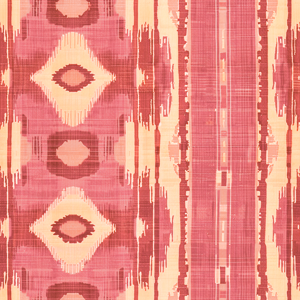 William West Designs Fireside Ikat Raspberry Fabric | Atlanta Fabrics