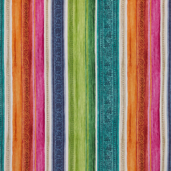 RM Coco Florentina Stripe Fruit Salad Fabric | Atlanta Fabrics