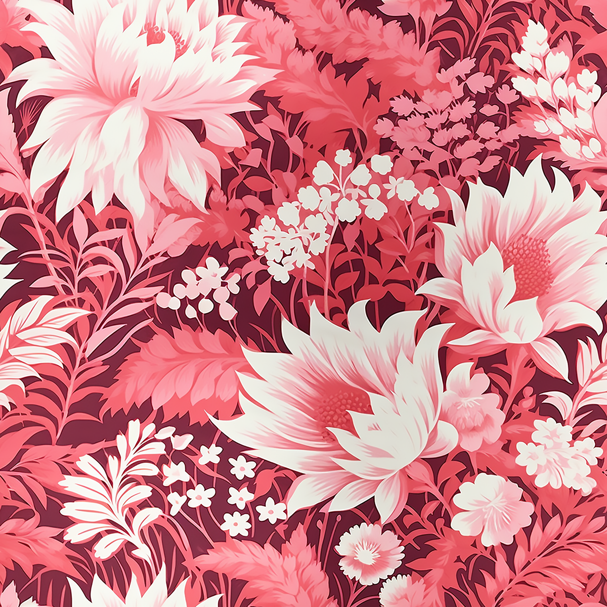 Flowers Unfurled Pink