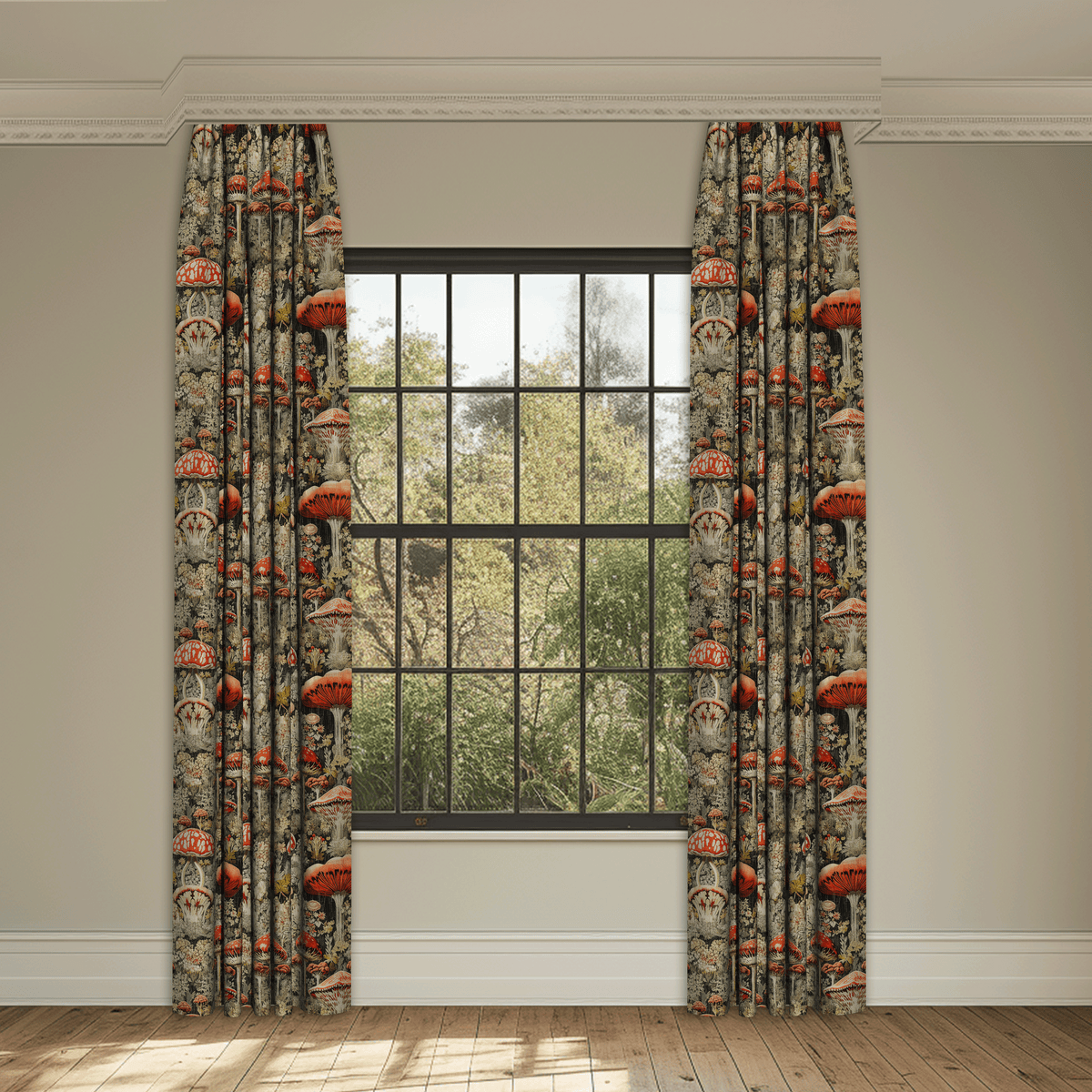 Forest Floor Natural Made to Measure Curtains