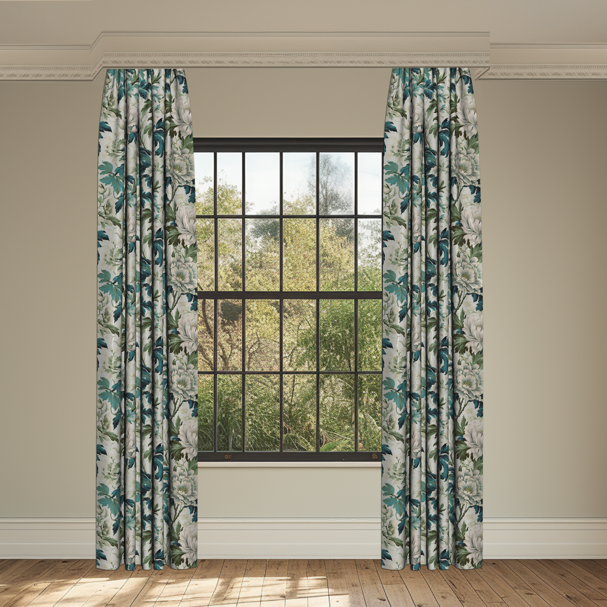 Forevermore Teal Made to Measure Curtains