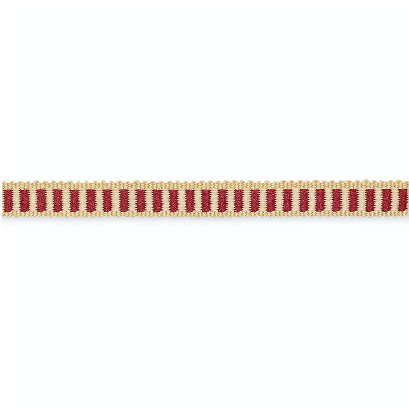 Schumacher CLAUDINE COTTON GIMP CLARET/ANTIQUE GOLD Trim | Atlanta Fabrics