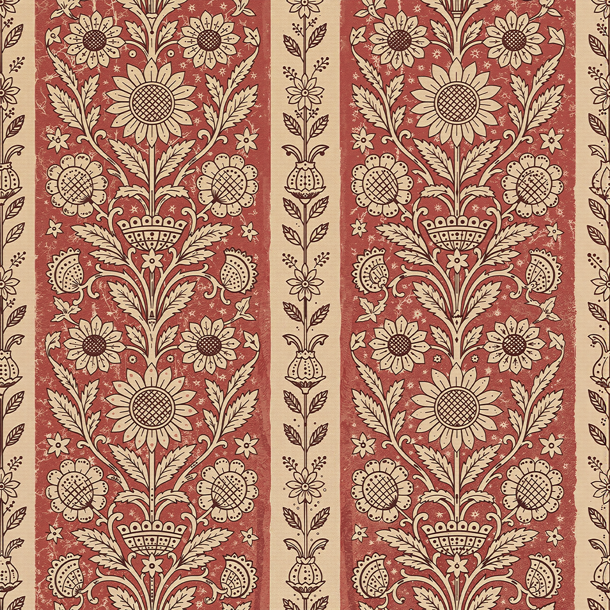 Garden Stripe Red