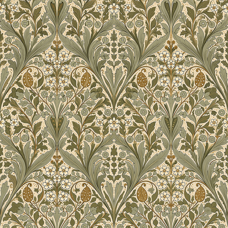 Atlanta Fabrics Garden at the Oak Sage Fabric | Atlanta Fabrics