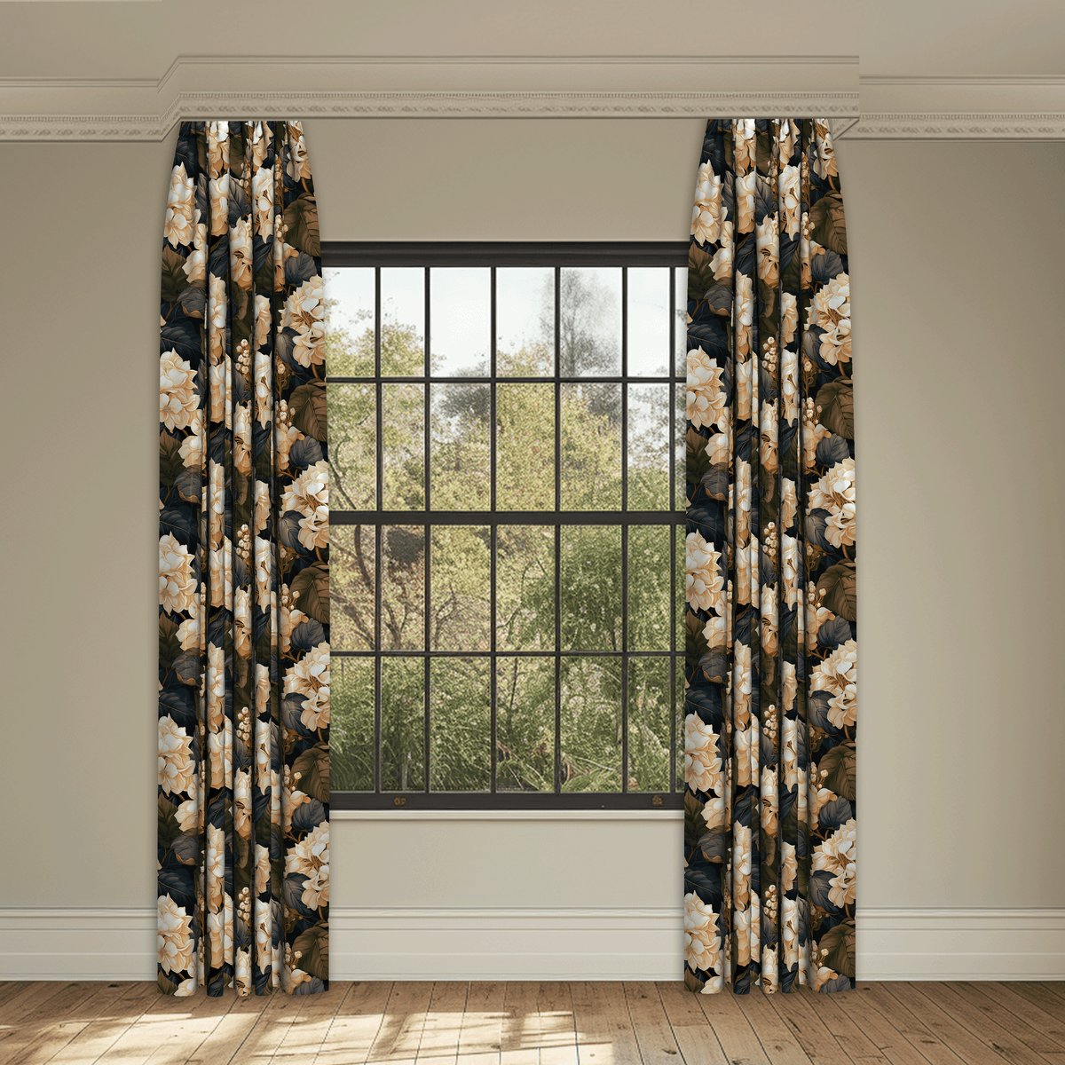 Georgianna Sepia Made to Measure Curtains