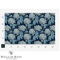 Atlanta Fabrics Georgina Blue Fabric | Atlanta Fabrics
