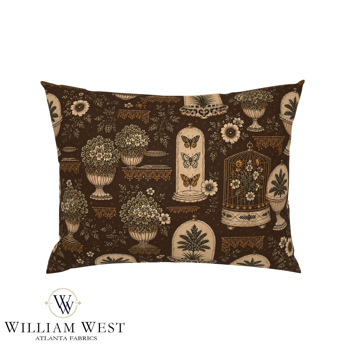 Atlanta Fabrics Glensheen Espresso Fabric | Atlanta Fabrics