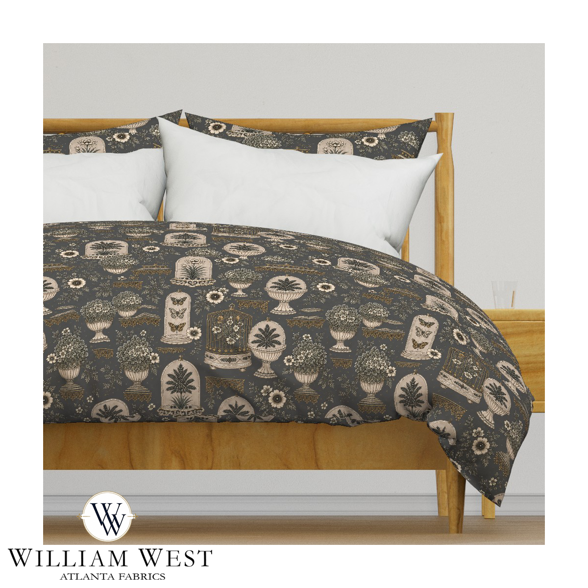 Atlanta Fabrics Glensheen Graphite Fabric | Atlanta Fabrics