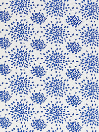 FIREWORKS COTTON PRINT BLUE ON WHITE