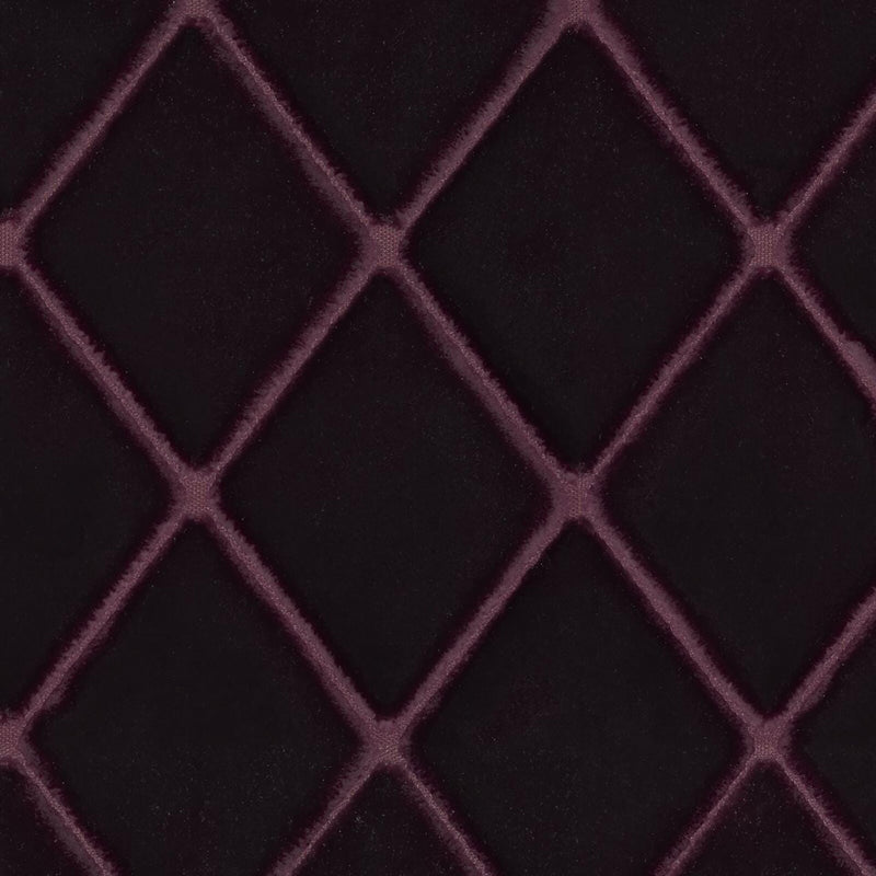RM Coco Harlequin Performance Velvet / Aubergine Fabric | Atlanta Fabrics