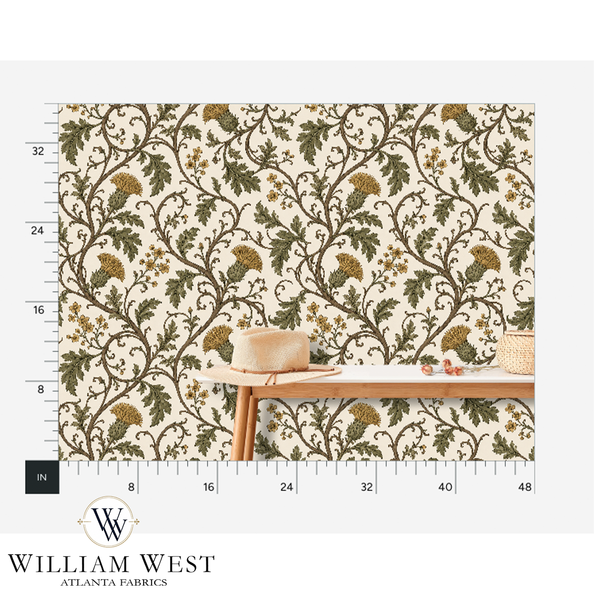 Heatherwick Vine Olde Gold Wallpaper