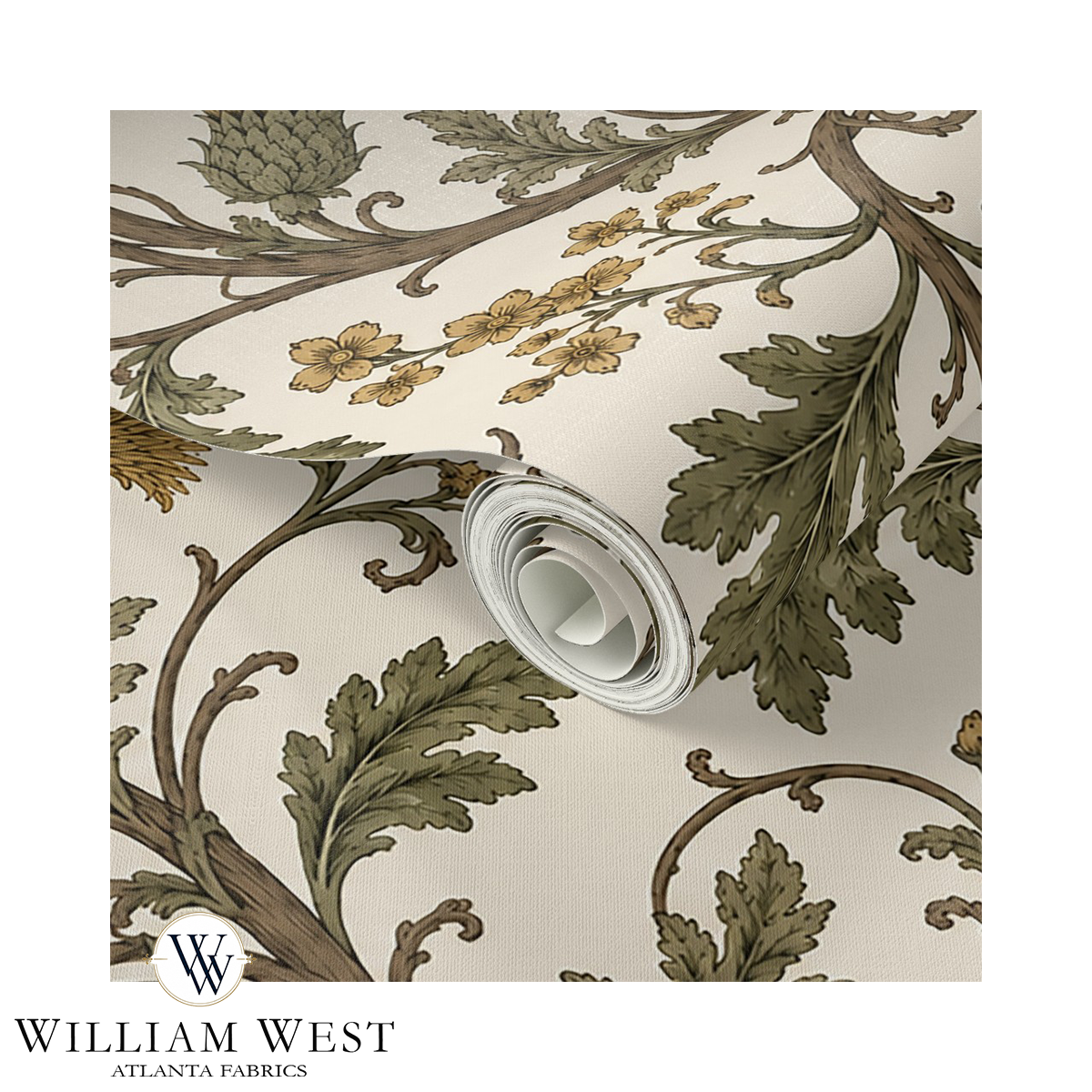 Heatherwick Vine Olde Gold Wallpaper