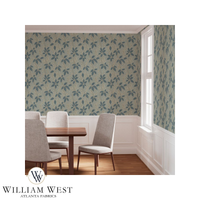 Hedgerow Berries Blue Wallpaper