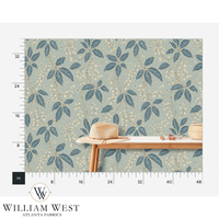 Hedgerow Berries Blue Wallpaper