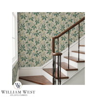Hedgerow Berries Green Wallpaper