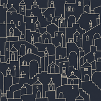 Hilltown Noir Wallpaper