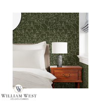 Hilltown Olive Wallpaper