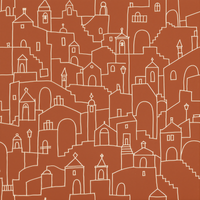 Hilltown Terracotta Wallpaper