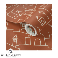 Hilltown Terracotta Wallpaper