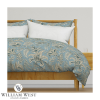 Atlanta Fabrics Indienne Paisley Blue Fabric | Atlanta Fabrics