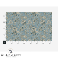 Atlanta Fabrics Indienne Paisley Blue Fabric | Atlanta Fabrics