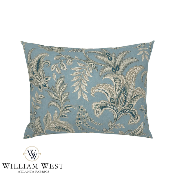 Atlanta Fabrics Indienne Paisley Blue Fabric | Atlanta Fabrics