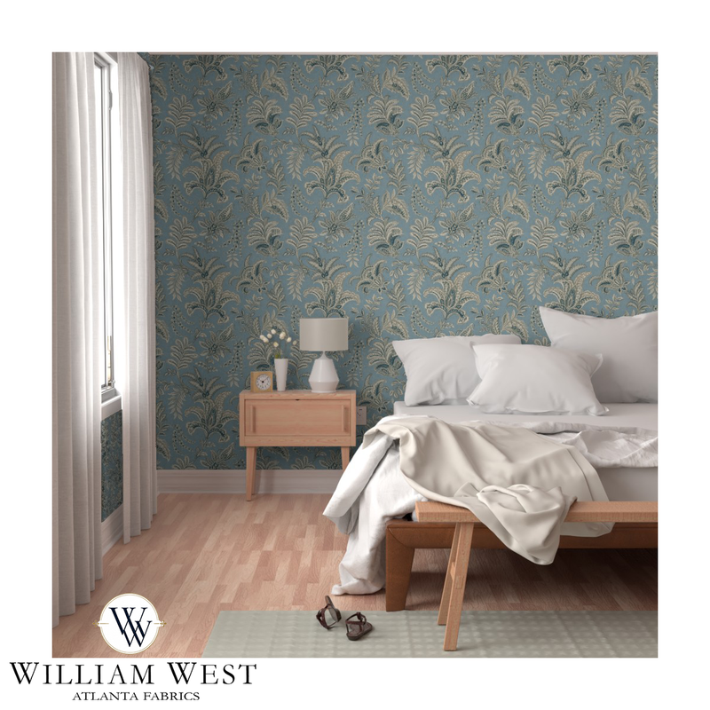 Indienne Paisley Blue Wallpaper