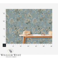 Indienne Paisley Blue Wallpaper