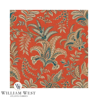 Atlanta Fabrics Indienne Paisley Red Fabric | Atlanta Fabrics