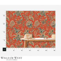Indienne Paisley Red Wallpaper