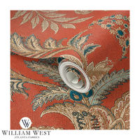 Indienne Paisley Red Wallpaper