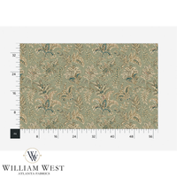 Atlanta Fabrics Indienne Paisley Sage Fabric | Atlanta Fabrics