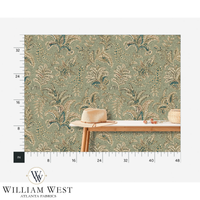 Indienne Paisley Sage Wallpaper