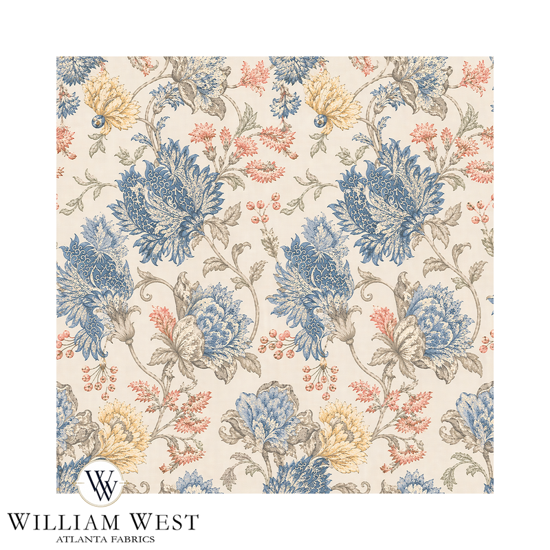 Atlanta Fabrics Infamous French Bleu Fabric | Atlanta Fabrics