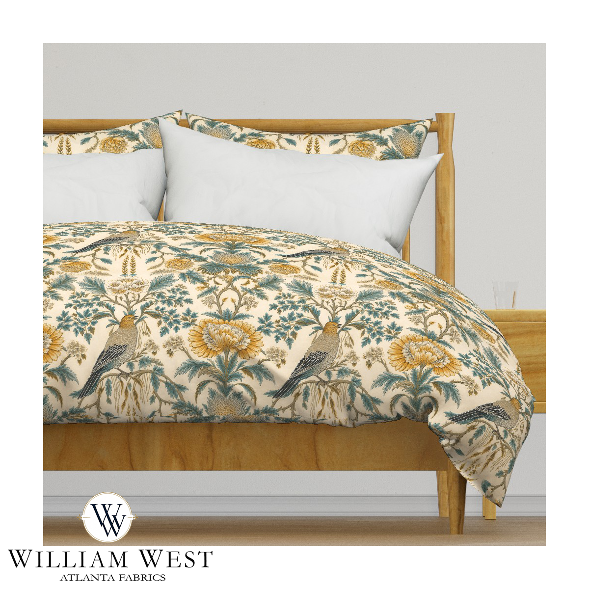 Atlanta Fabrics Ironwood Lane Ochre Fabric | Atlanta Fabrics