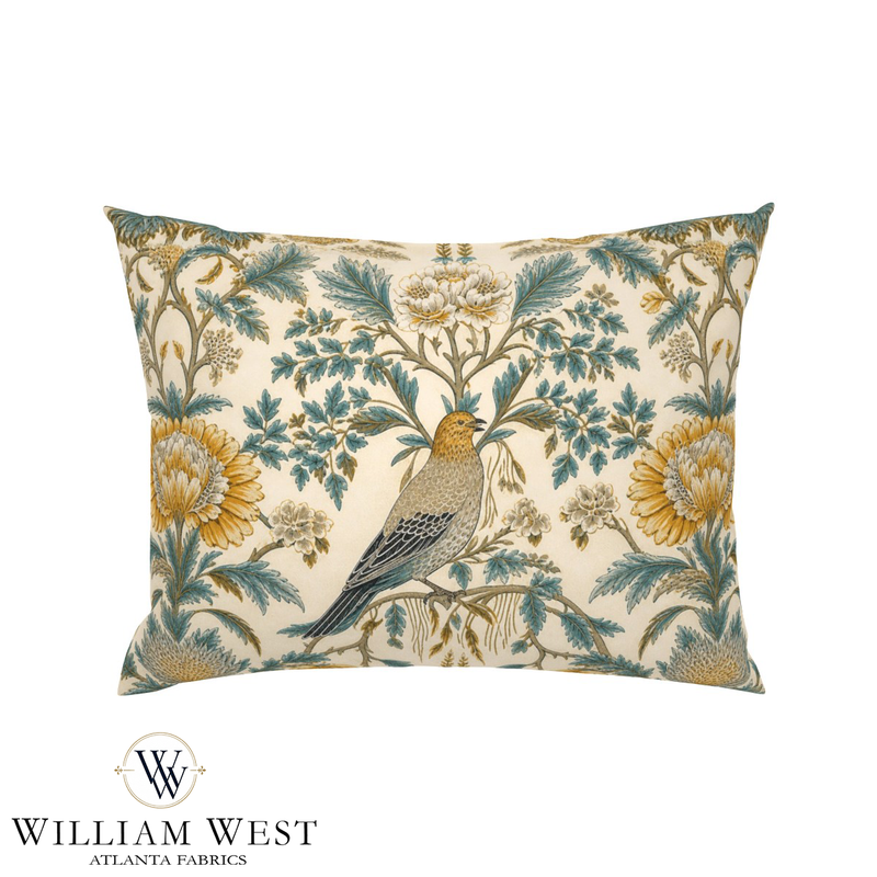 Atlanta Fabrics Ironwood Lane Ochre Fabric | Atlanta Fabrics