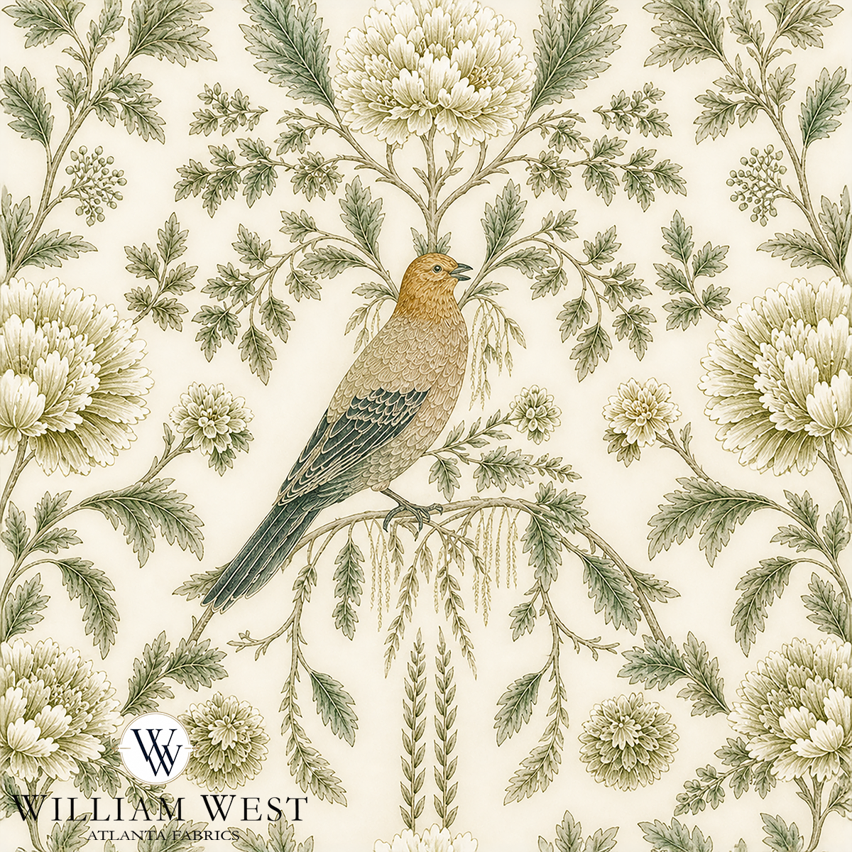 Atlanta Fabrics Ironwood Lane Sage Fabric | Atlanta Fabrics