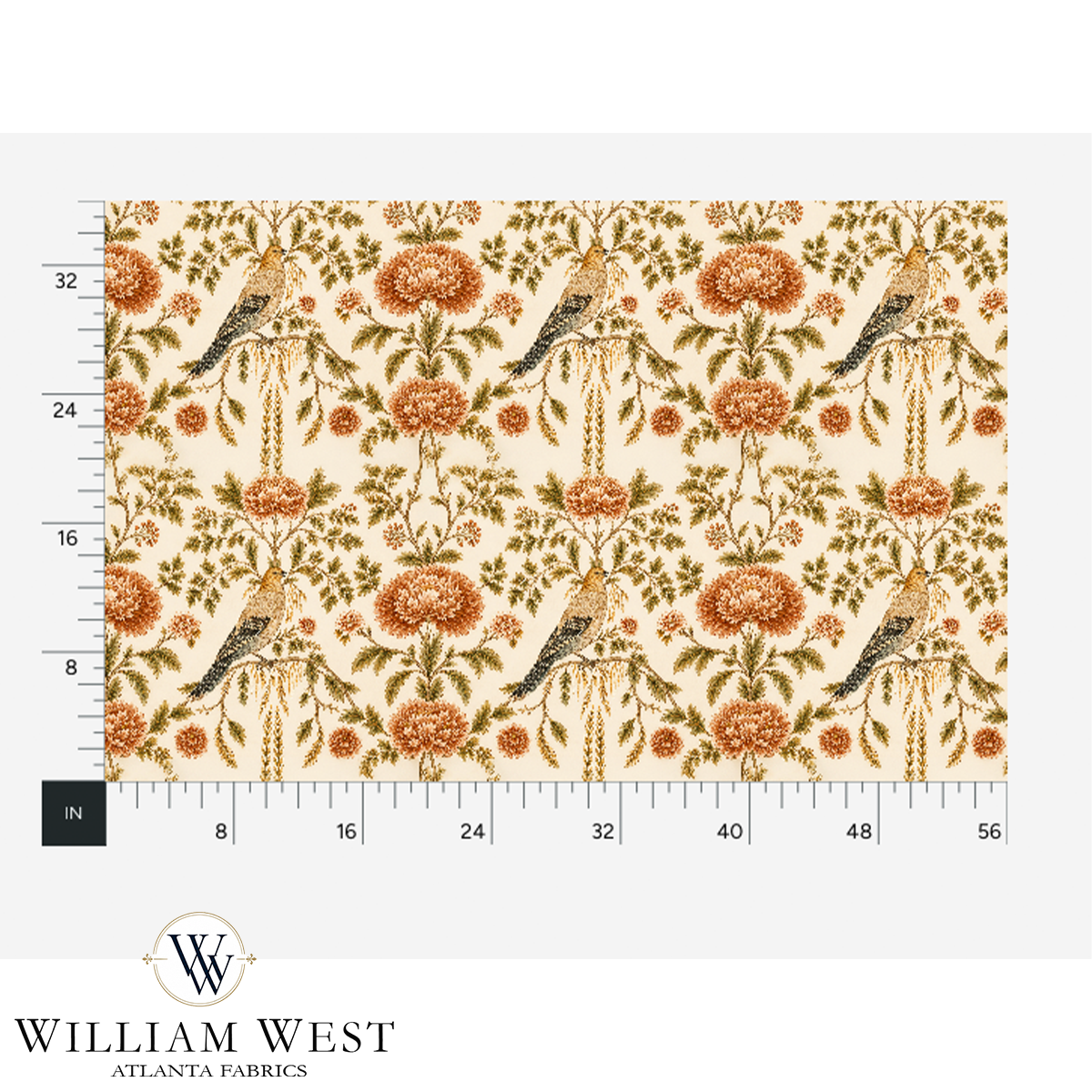 Atlanta Fabrics Ironwood Lane Terracotta Fabric | Atlanta Fabrics