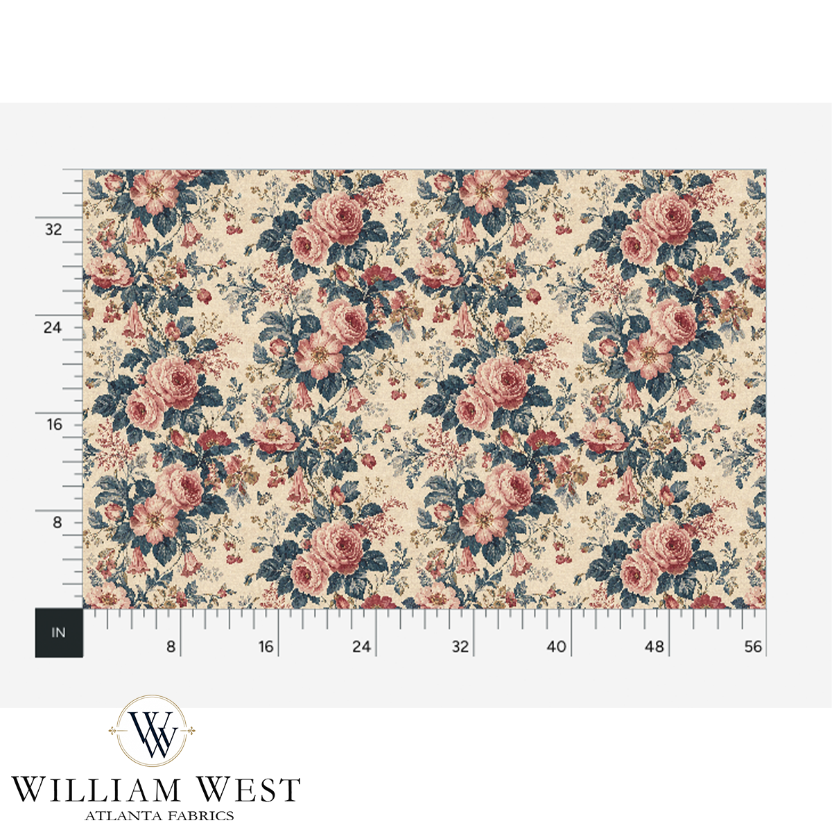 Atlanta Fabrics Island House Amaranth Fabric | Atlanta Fabrics