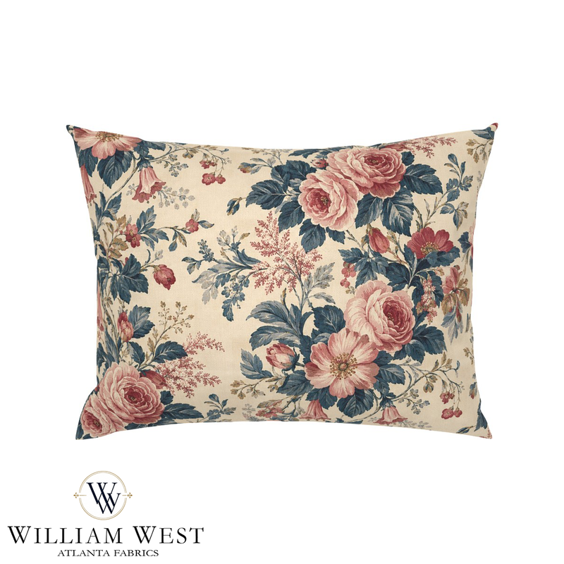 Atlanta Fabrics Island House Amaranth Fabric | Atlanta Fabrics